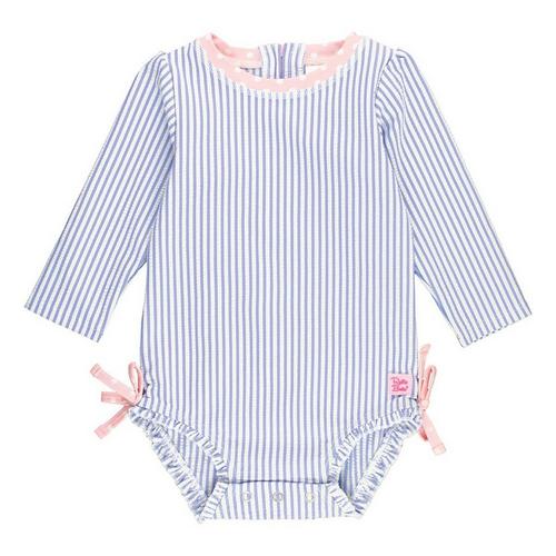 Toddler Girls' RuffleButts Long Sleeve Rash Guard One Piece Swimsuit - Primary Image