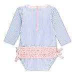Toddler Girls' RuffleButts Long Sleeve Rash Guard One Piece Swimsuit - Thumbnail 2 of 3