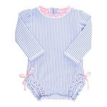 Baby Girls' RuffleButts Long Sleeve Rash Guard One Piece Swimsuit - Thumbnail 1 of 4