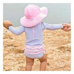 Baby Girls' RuffleButts Long Sleeve Rash Guard One Piece Swimsuit - Thumbnail 4 of 4