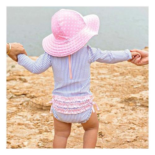 Baby Girls' RuffleButts Long Sleeve Rash Guard One Piece Swimsuit - Primary Image