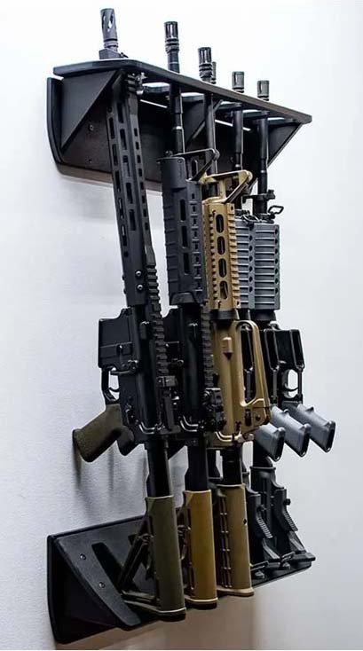 Tactical Walls MODWall Vertical Rifle Rack - 6 Rifles