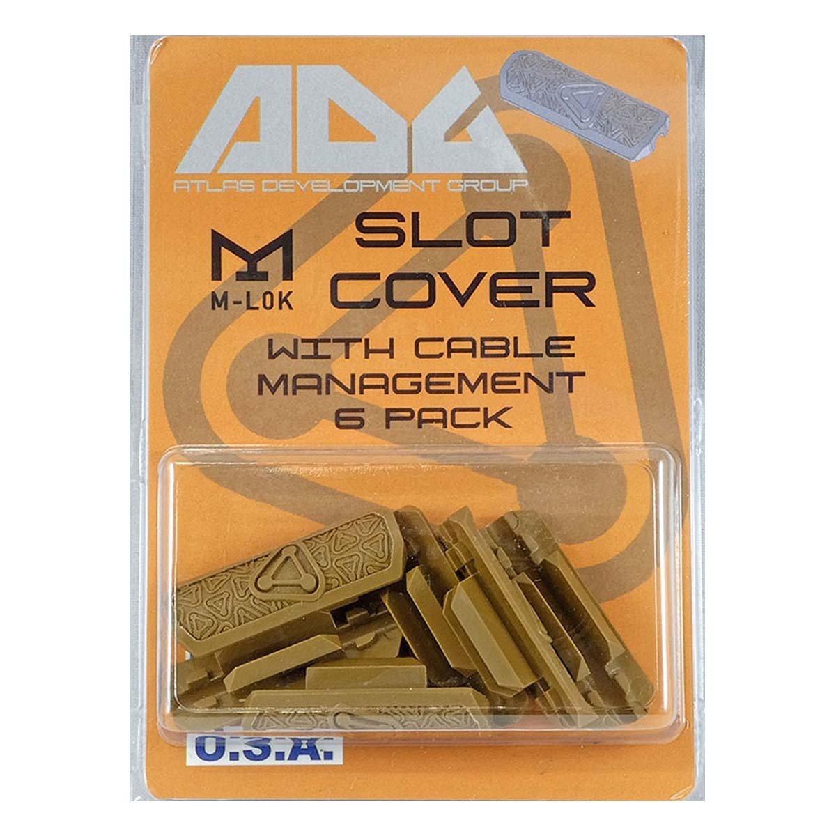 Atlas M-Lok Slot Covers with Cable Management 6-Pack - Atlas Development Group