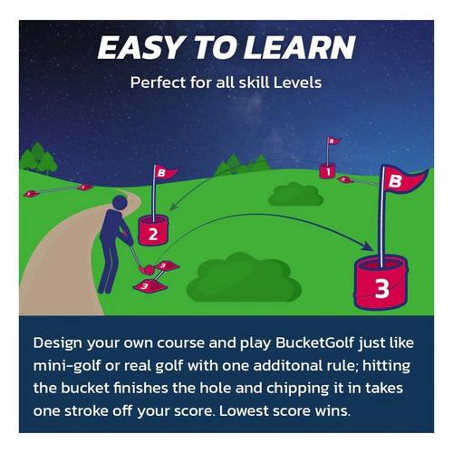 BucketGolf Glow in the Dark 6 Hole Game - Primary Image