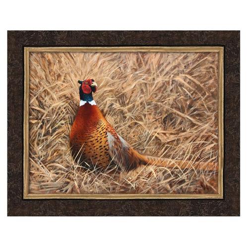 Print & Frame Pheasant Portrait Framed Canvas Painting - Primary Image