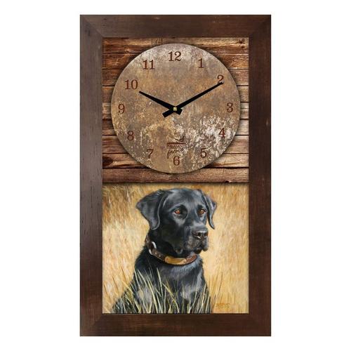 Print & Frame Black Lab Mantel Clock - Primary Image