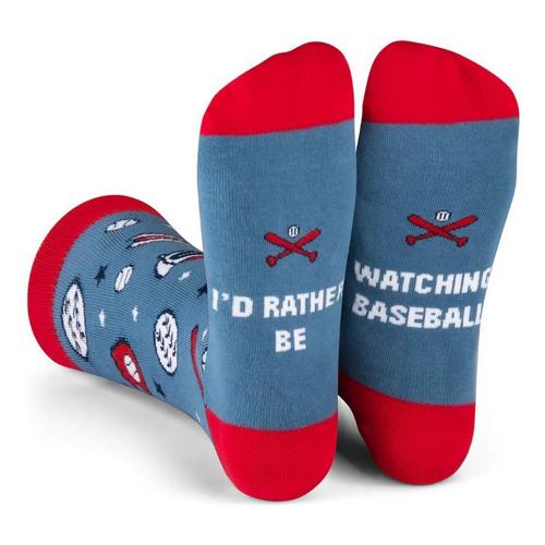 Lavley "I'd Rather Be Watching Baseball" Crew Socks - Primary Image