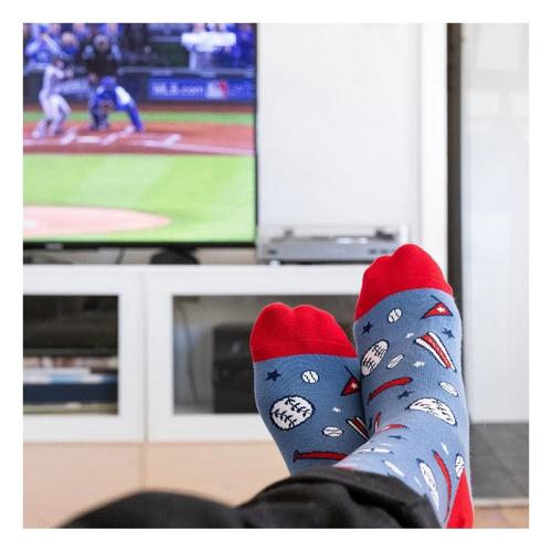 Lavley "I'd Rather Be Watching Baseball" Crew Socks - Primary Image