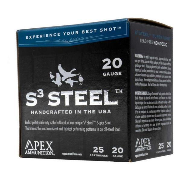 APEX AMMUNITION S3 Steel 20 Gauge Shotshells