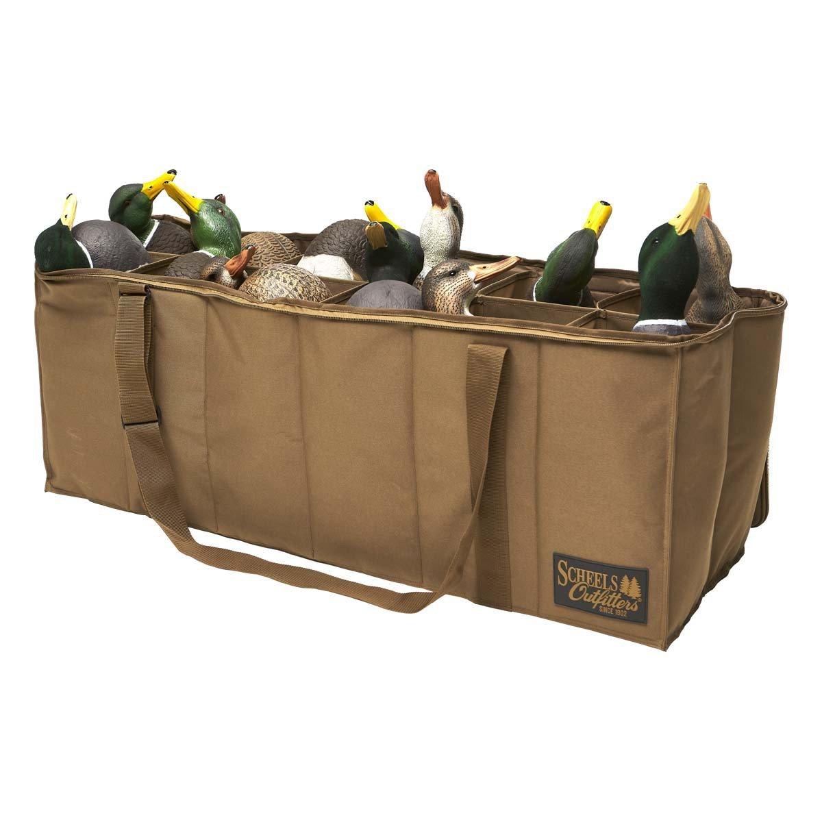 Scheels Outfitters 12 Slot Full Body Duck Zip-Top Deluxe Decoy Bag - Scheels