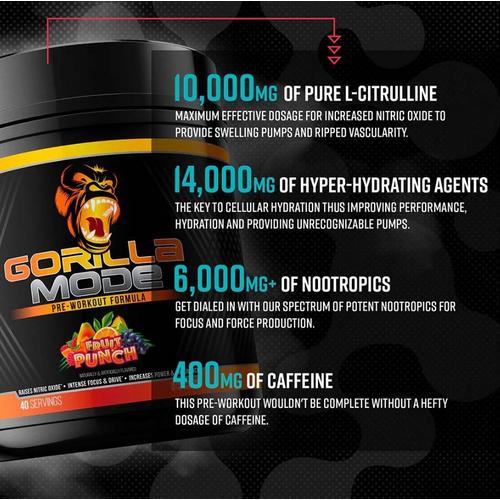 Gorilla Mode Cherry Blackout Pre-Workout - Primary Image
