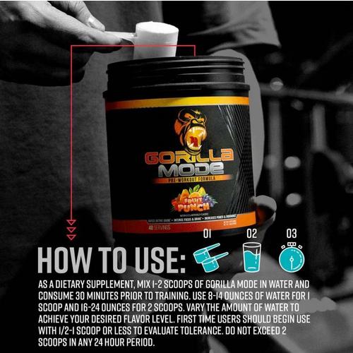 Gorilla Mode Cherry Blackout Pre-Workout - Primary Image