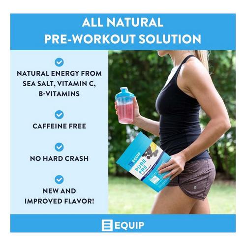 Equip Foods Pure Pre All Natural Pre-Workout Powder (Caffeine Free) - Primary Image