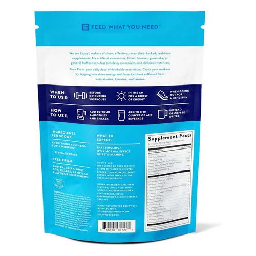 Equip Foods Pure Pre All Natural Pre-Workout Powder (Caffeine Free) - Primary Image