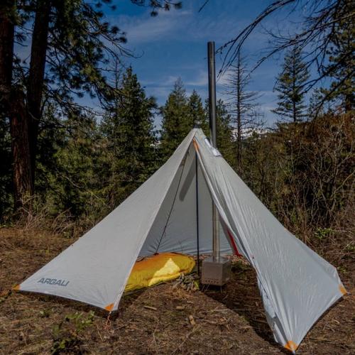 Argali Outdoors Skyline 8' Ti Titanium Wood Stove - Primary Image