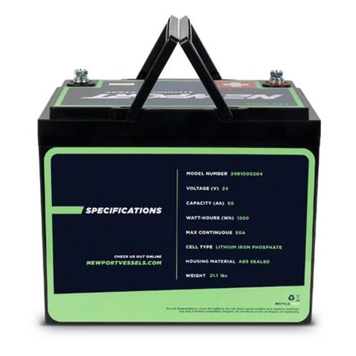 Newport NK180PRO Electric Kayak Outboard Motor with 24V 50AH Lithium Battery - Primary Image