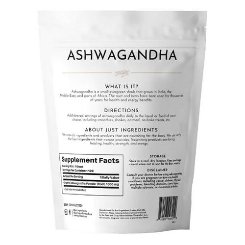 Just Ingredients Organic Ashwagandha - Primary Image