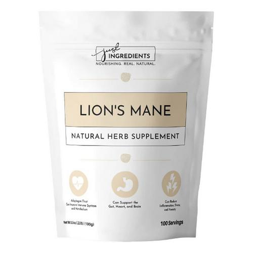 Just Ingredients Organic Lion's Mane Supplement - Primary Image