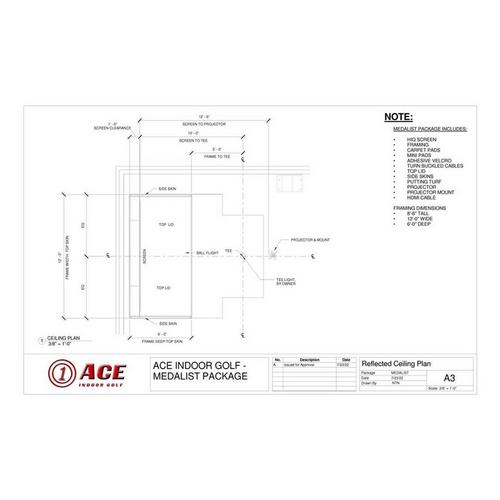 Ace Indoor Golf Medalist Golf Simulator Enclosure Kit - Primary Image