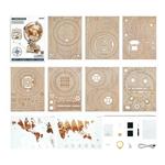 Hands Craft 3D Modern Wooden Puzzle Luminous Globe - Thumbnail 3 of 6