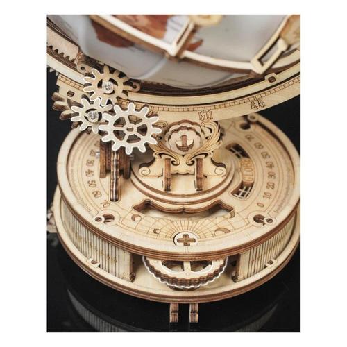 Hands Craft 3D Modern Wooden Puzzle Luminous Globe - Primary Image