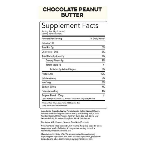 Clean Simple Eats Protein Powder Single Serving - 10 Pack - Primary Image