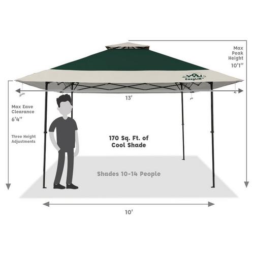 YOLI Pagoda EasyLift 170 13'X13' Instant Canopy - Primary Image