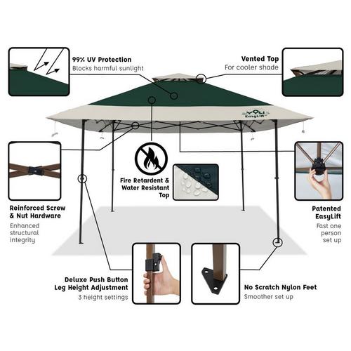 YOLI Pagoda EasyLift 170 13'X13' Instant Canopy - Primary Image