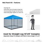 YOLI Instant Canopy Four Panel Screen Enclosure Kit - Thumbnail 3 of 6