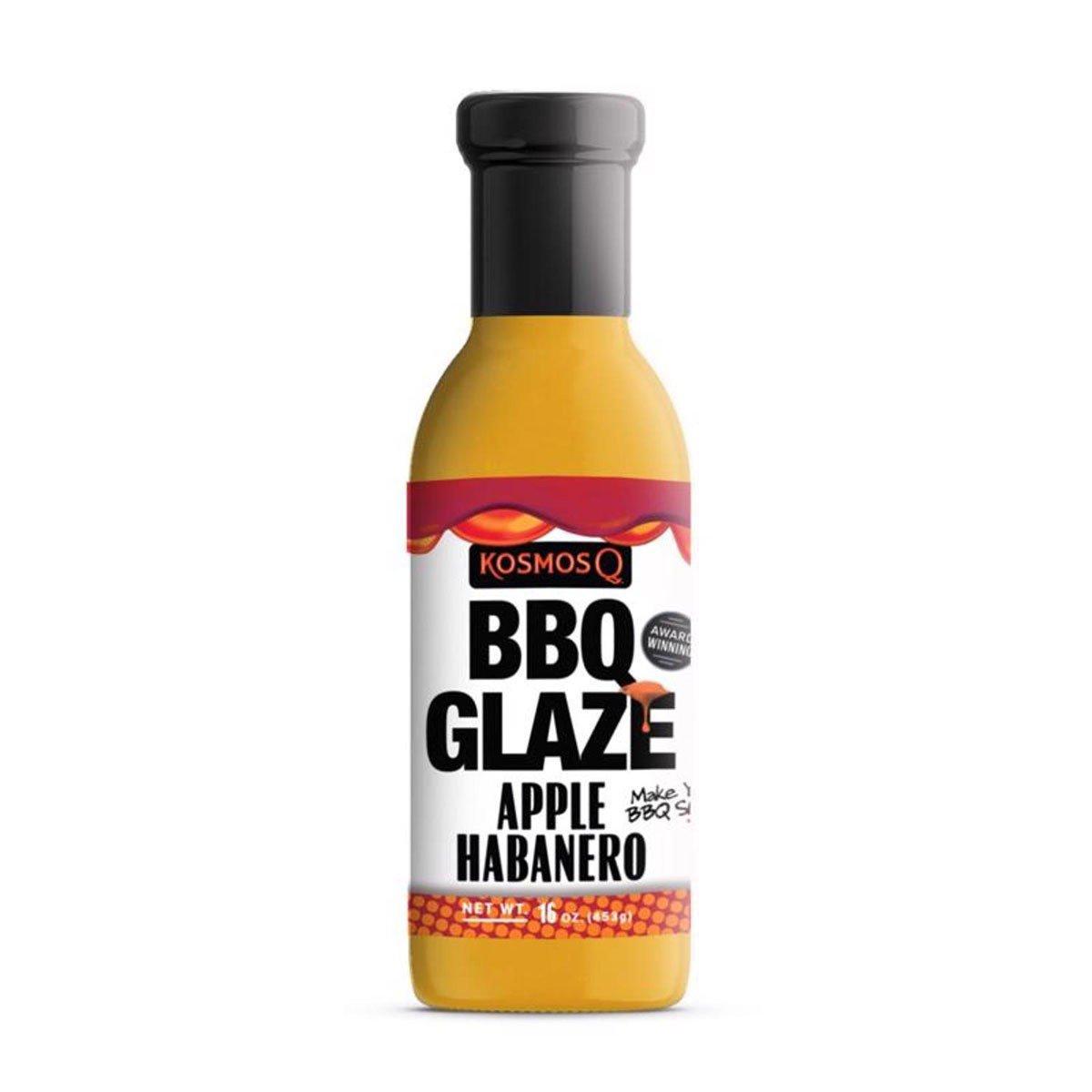 Kosmos Q BBQ Glaze Apple Habanero BBQ Sauce 16 oz - Kosmos Q