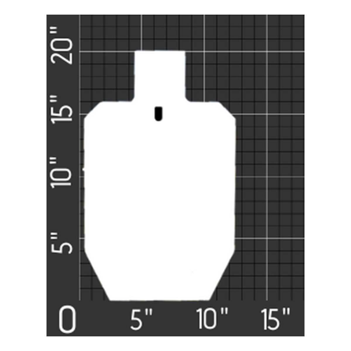 JC Steel 66% ISPC 3/8" Thick Slotted Hook Target - JC Steel