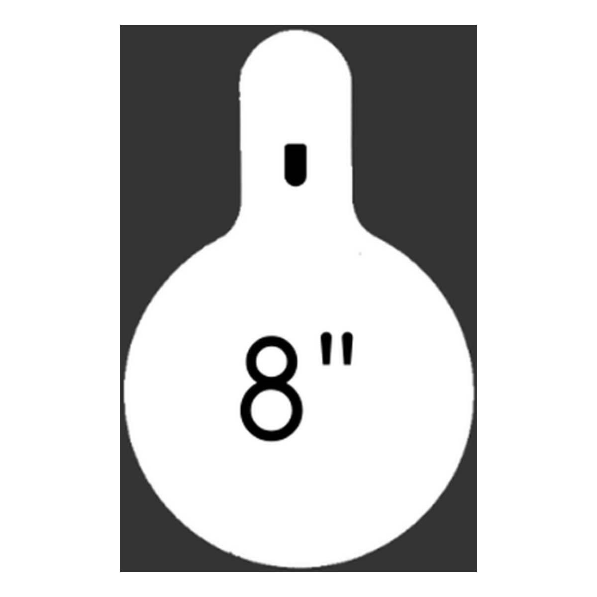 JC Steel 8" Round 3/8" Slick Slotted Hook Target - JC Steel