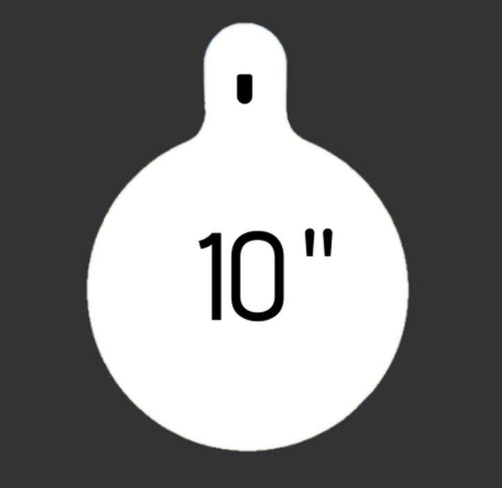 10" Round 3/8" Thick Slotted Hook - JC Steel