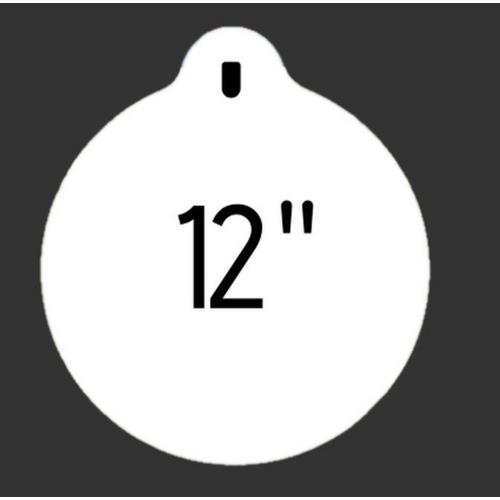 12" Round 3/8" Thick Slotted Hook - Primary Image