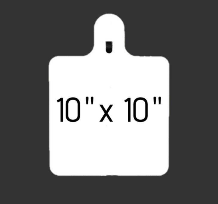 10" Square 3/8" Thick Slotted Hook - JC Steel