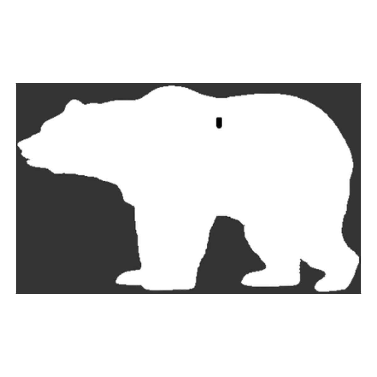 JC Steel Mini-Bear 3/8" Thick Slotted Hook Target - JC Steel