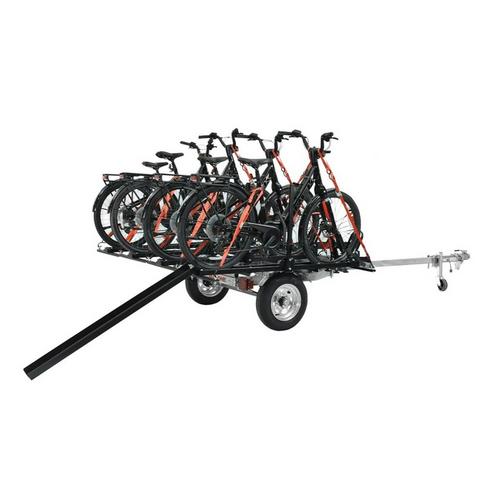 Malone MicroSport LowBed 4 E-Bike Trailer Package (4 E-Bike Racks, Kick Stand, Spare Tire) - Primary Image
