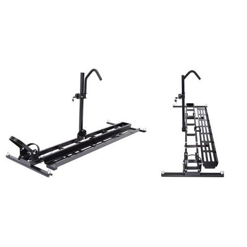 Malone MicroSport LowBed 4 E-Bike Trailer Package (4 E-Bike Racks, Kick Stand, Spare Tire) - Primary Image