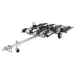 Malone MicroSport LowBed 8 Bike Trlr Pkg (4 E-Bike Racks, 4 Std Bike Racks, Kick Stand, Spr Tire) - Thumbnail 1 of 5