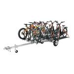 Malone MicroSport LowBed 8 Bike Trlr Pkg (4 E-Bike Racks, 4 Std Bike Racks, Kick Stand, Spr Tire) - Thumbnail 2 of 5