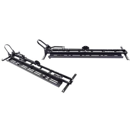 Malone MicroSport LowBed 8 Bike Trlr Pkg (4 E-Bike Racks, 4 Std Bike Racks, Kick Stand, Spr Tire) - Primary Image