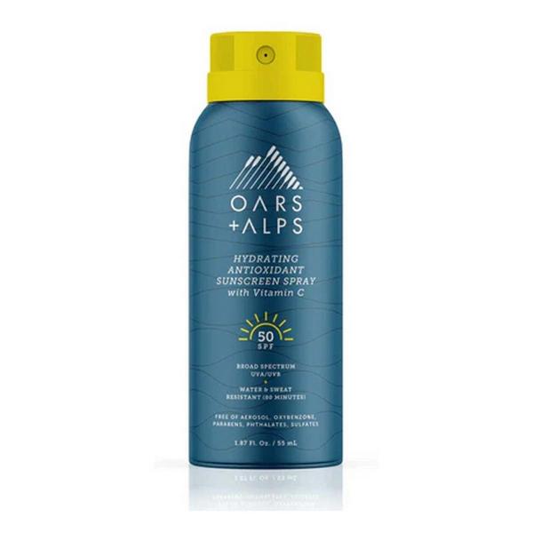 Oars + Alps Travel Size Hydrating Antioxidant SPF 50 Spray Sunscreen
