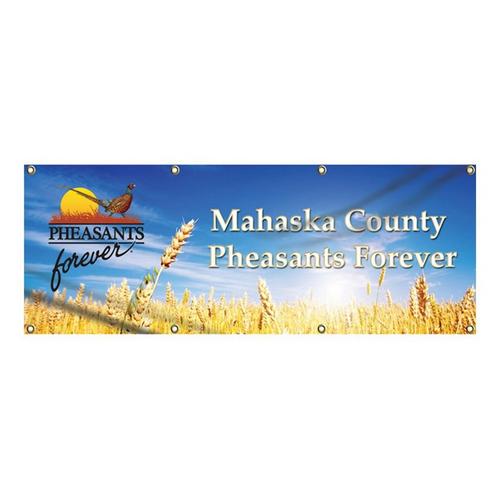 Pheasants Forever 3'x8' Heavyweight Vinyl Banner - Primary Image