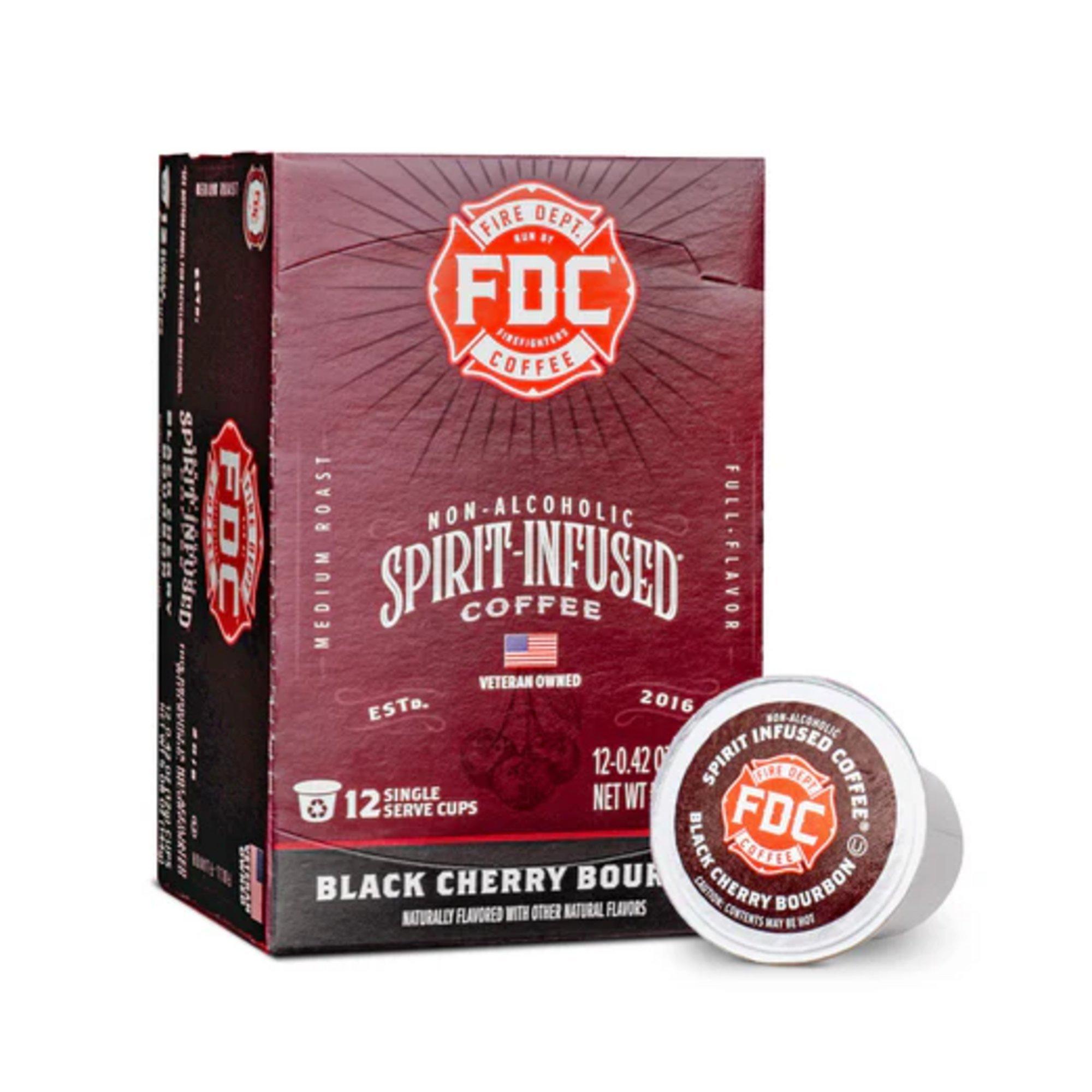 Fire Department Coffee Black Cherry Bourbon Infused Pods 12 Count Coffee - Fire Department Coffee