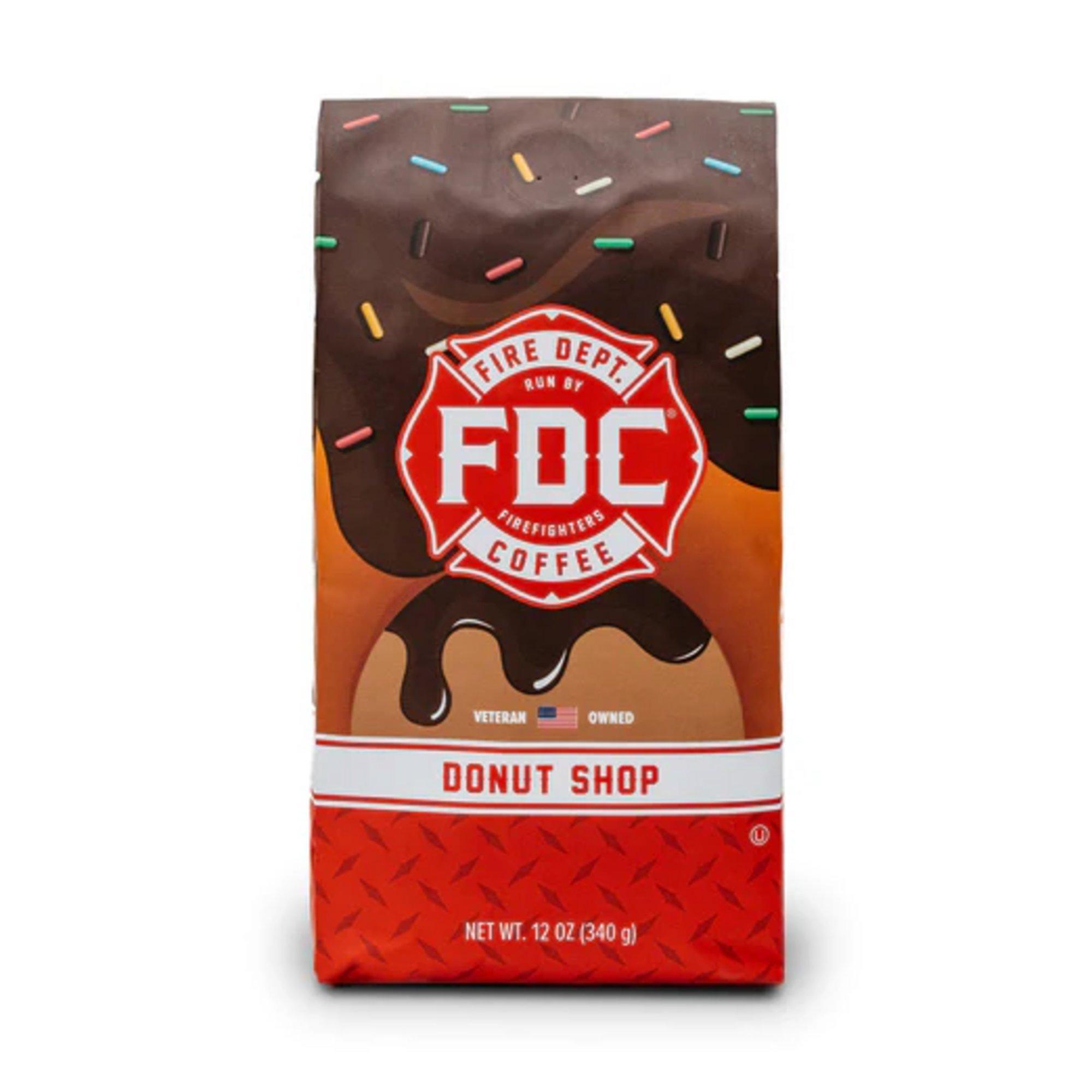 Fire Department Coffee Donut Shop 12 oz. Ground Coffee - Fire Department Coffee