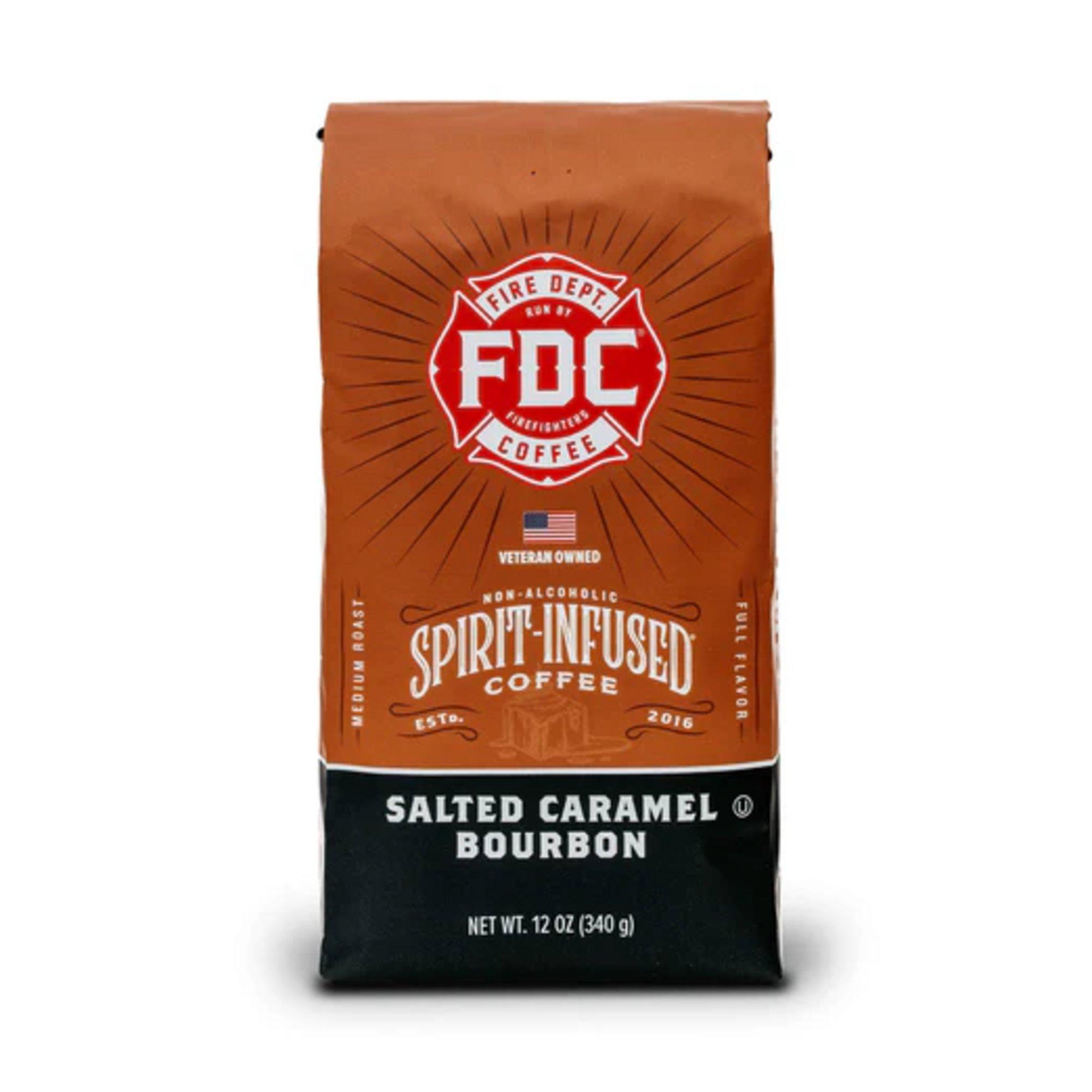 Fire Department Coffee Salted Caramel Bourbon Infused 12 oz. Ground Coffee - Fire Department Coffee