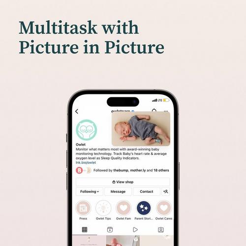 Owlet Dream Duo 2 Baby Monitor - Primary Image