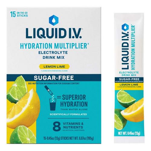 Liquid I.V. Sugar Free Hydration Multiplier Powdered Electrolyte Drink Mix - 15 Pack - Primary Image