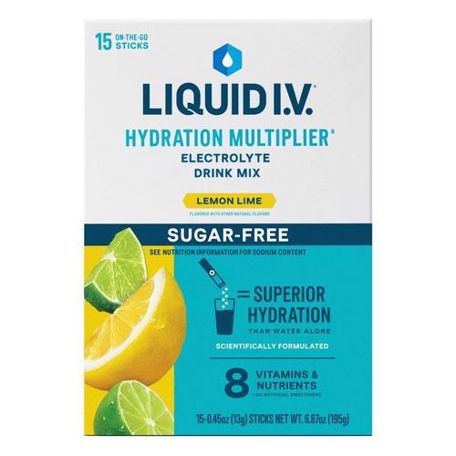 Liquid I.V. Sugar Free Hydration Multiplier Powdered Electrolyte Drink Mix - 15 Pack - Primary Image