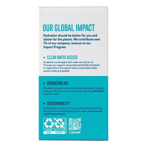 Liquid I.V. Sugar Free Hydration Multiplier Powdered Electrolyte Drink Mix - 15 Pack - Primary Image